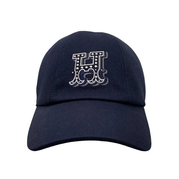 HERMES Serena H Electric Ankle (Navy) Cotton Hat